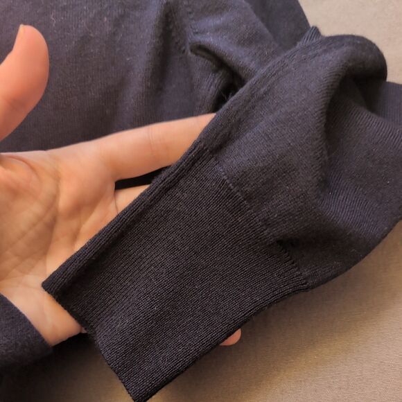 Banana Republic Extra Fine Merino Wool Light Cardigan Women’s Size S – Navy Blue - Picture 8 of 8